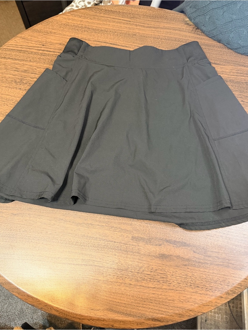 Women's Black Active Mini Skort with Side Pockets